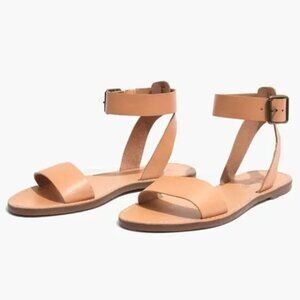 Madewell - The Boardwalk Ankle-Strap Sandal in Natural Buff